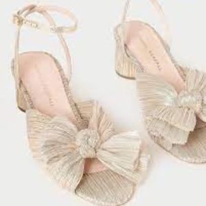 Loeffler Randall Dahlia Knotted Pleated Bow Sandal